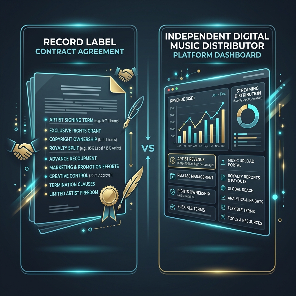 Record Label vs. Music Distributor: Which One Do You Need for Your Career?