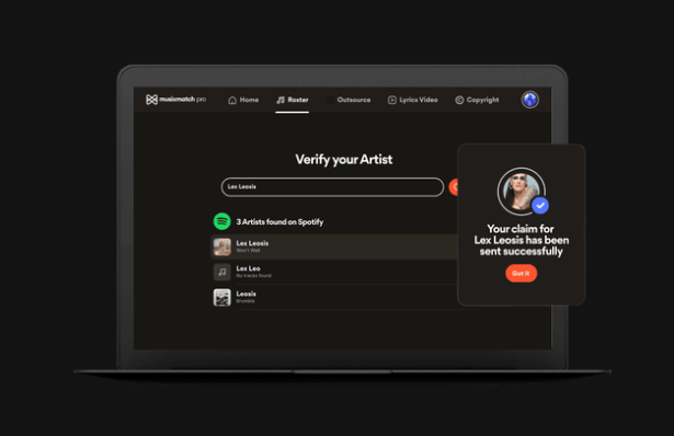Verificación de artista en Musixmatch